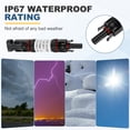 thumbnail image 3 of Uxcell 2Set 25A Soporte de Fusible Solar Inline, Conector Masculino y Femenino Impermeable IP67 con Fusible para Sistema Fotovoltaico Solar, 3 of 7