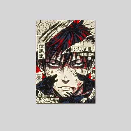 Jujutsu Kaisen: Megumi Fushiguro "Shadow Heir" Manga Art Poster Size 24''x36'' Googate