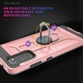 thumbnail image 5 of Galaxy S20 Case, Galaxy S20 5G Case with HD Screen Protector,FYBTO Armor Grade Cases with Rotating Holder Kickstand Non-Slip Hybrid Rugged Phone Case for Samsung S20 5G 6.2" KK Rose Gold, 5 of 5