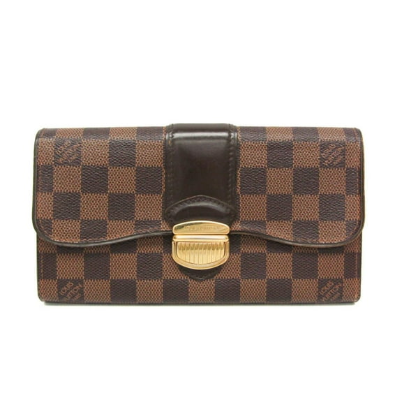 Pre-Owned Louis Vuitton Damier Sistine Wallet N61747 Women,Men Damier Canvas Long Wallet...