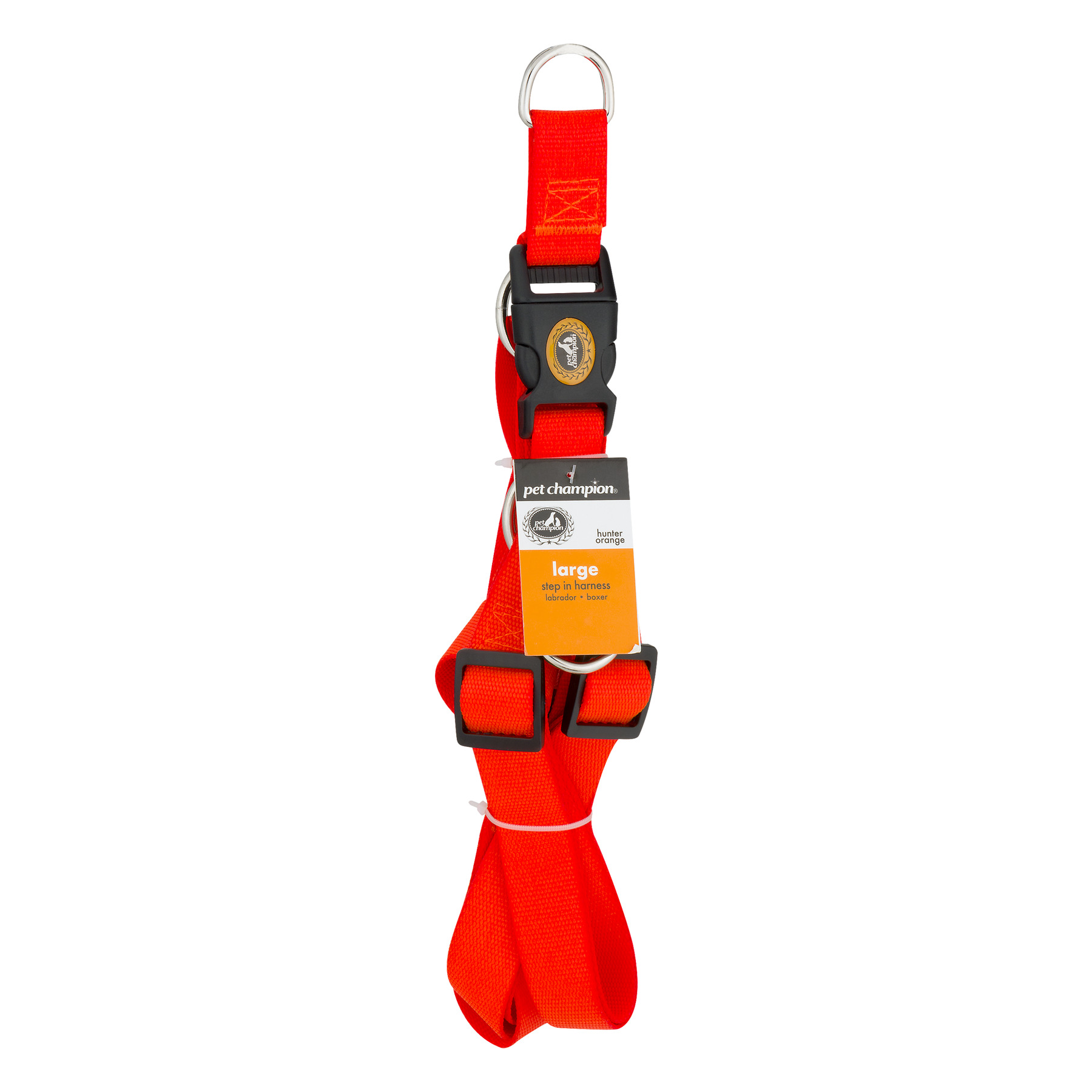 Pet Champion Step-In Pet Harness, Hunter Orange, (Large)