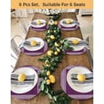 thumbnail image 4 of 15 Inch Round Placemats Set of 4, Dark Purple Retro Greek Key Non Slip Heat Insulation PP Table Mats, Geometric Greece Ancient Farmhouse Washable Place Mats for Kitchen Dining Party Table Decor, 4 of 7