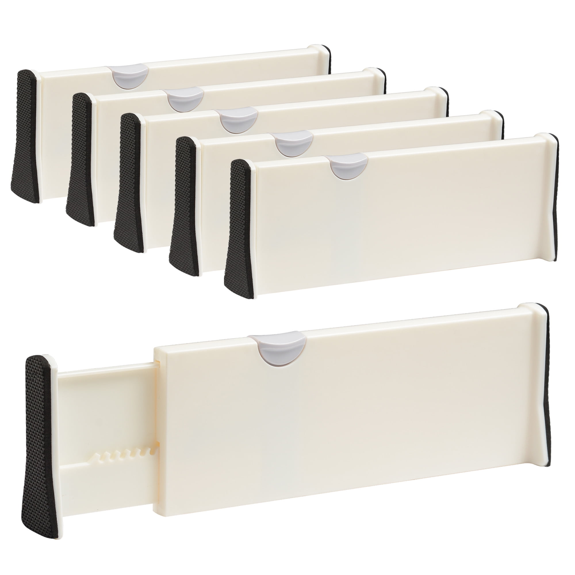 6 Packs Adjustable Drawer Dividers Division Board Expandable
