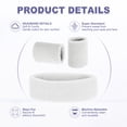 thumbnail image 3 of Uxcell Sweat Band Set Sports Terry Cloth Headband Wristband Moisture Wicking Head Band for Workout White, 3 of 7