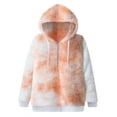 thumbnail image 4 of Landzoo Women Warm Winter Top Tie-Dye Hoodie Sweatshirt Ladies Hooded Pullover Jumper Warm Breathable Women's Hoodie, 4 of 4