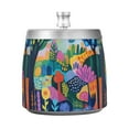 thumbnail image 7 of Yayeee Ashtray with Lid for Cigarette Smokeless Stainless Steel Home Ash Holder, Art Plants, 7 of 7