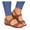 Brown, variant on NOKIO Women's Bathroom Sandals Open Toe Solid Wedges Causal Shoes Outdoor Beach Sandals for Party Wedding