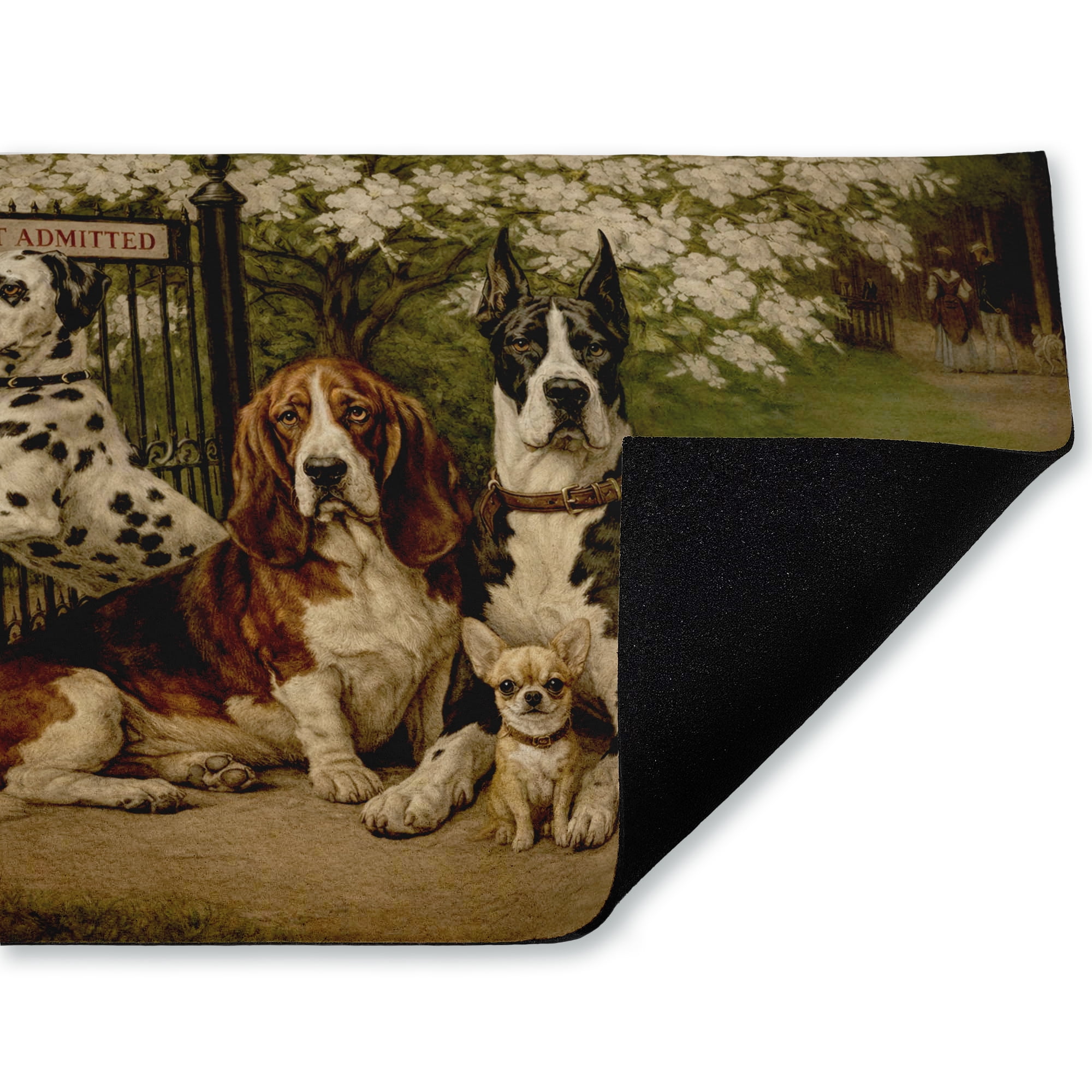 Stupell Industries Dogs Not Admitted Printed Outdoor Door Floor Mat, design by Tina LeCour