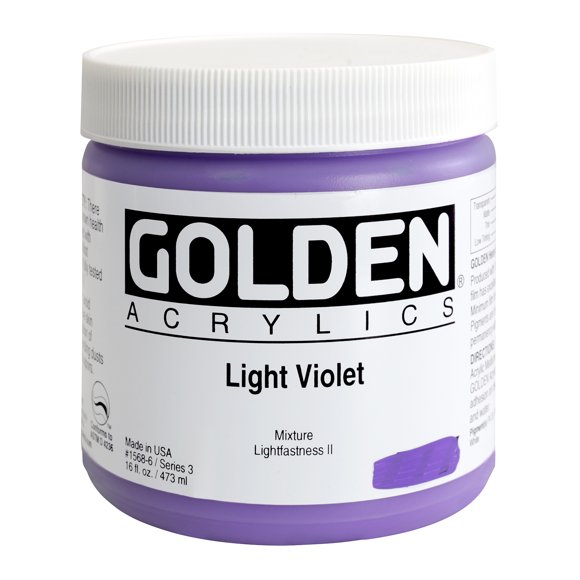 Golden� Heavy Body Acrylic, 16 Oz., Light Violet