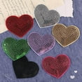 thumbnail image 3 of 10 Pcs Heart Shaped Embroidered Patches Iron On Patches Sequins Patches, 3 of 20