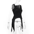 thumbnail image 6 of Youyipin Womens Tank Tops Crop Casual Gothic Lolita Round Neck Long Sleeve Tight Shirt Streetwear Going Out Tops For Women, 6 of 9