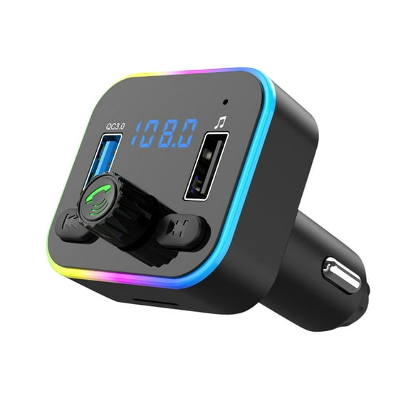 Car Bluetooth Receiver Charger, Lossless Sound Quality FM Transmitter Card, Car MP3 Bluetooth Player
