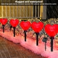 thumbnail image 3 of DQrwqpou Solar LED Con Forma Corazón para Jardín Y Patio (8 Suelos Rojos), 3 of 9