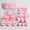 Pink, variant on Skincare Headband,Wristbands for Washing Face,Powder Puffs and Beauty Sponges for Foundation,18 Pcs Makeup Kit for Concealer,Powder & Daily Skincare,Purple