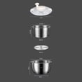 thumbnail image 5 of Premium 304 Stainless Steel Salad Spinner For Greens And Berries With Compact Design, 5 of 9