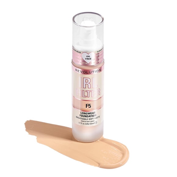 Filtro IRL Foundation Revolution Beauty F5, 20 ml, cobertura media