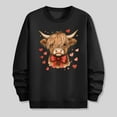 thumbnail image 4 of Ceisia Men's Regular-Fit Crew-Neck Heart-Yak Printed Casual Sweatshirt Gift, 4 of 6