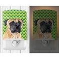 thumbnail image 2 of Caroline's Treasures SC9305CNL Mastiff St. Patrick's Day Shamrock Portrait Ceramic Night Light, 6x4x3", multicolor, 2 of 2