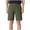 Army Green, variant on Men's Casual Shorts Solid Breathable Elastic Waist Side Pockets Soft Lightweight Fabric Relaxed Fit Summer Fashion Shorts Khaki L