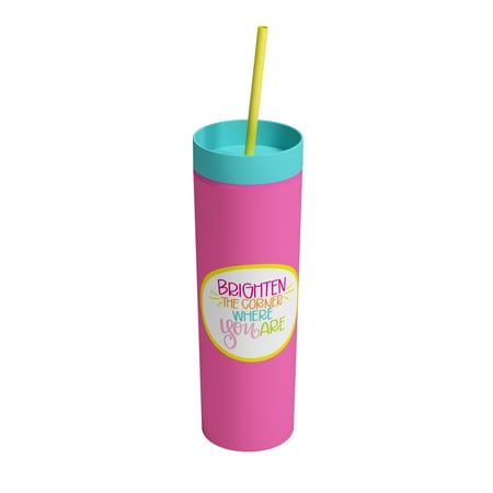 

DaySpring Maghon Taylor Brighten the Corner Where You Are 16 Ounce Inspirational Tumbler