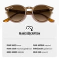 thumbnail image 3 of Ray-Ban RB2180 Round Shaped Non-Polarized Sunglasses for Men & Women - Includes Official RAYBAN Eyewear Kit - Ideal Formal & Casual Wear Sunglasses - Brown Gradient Lens, 3 of 7