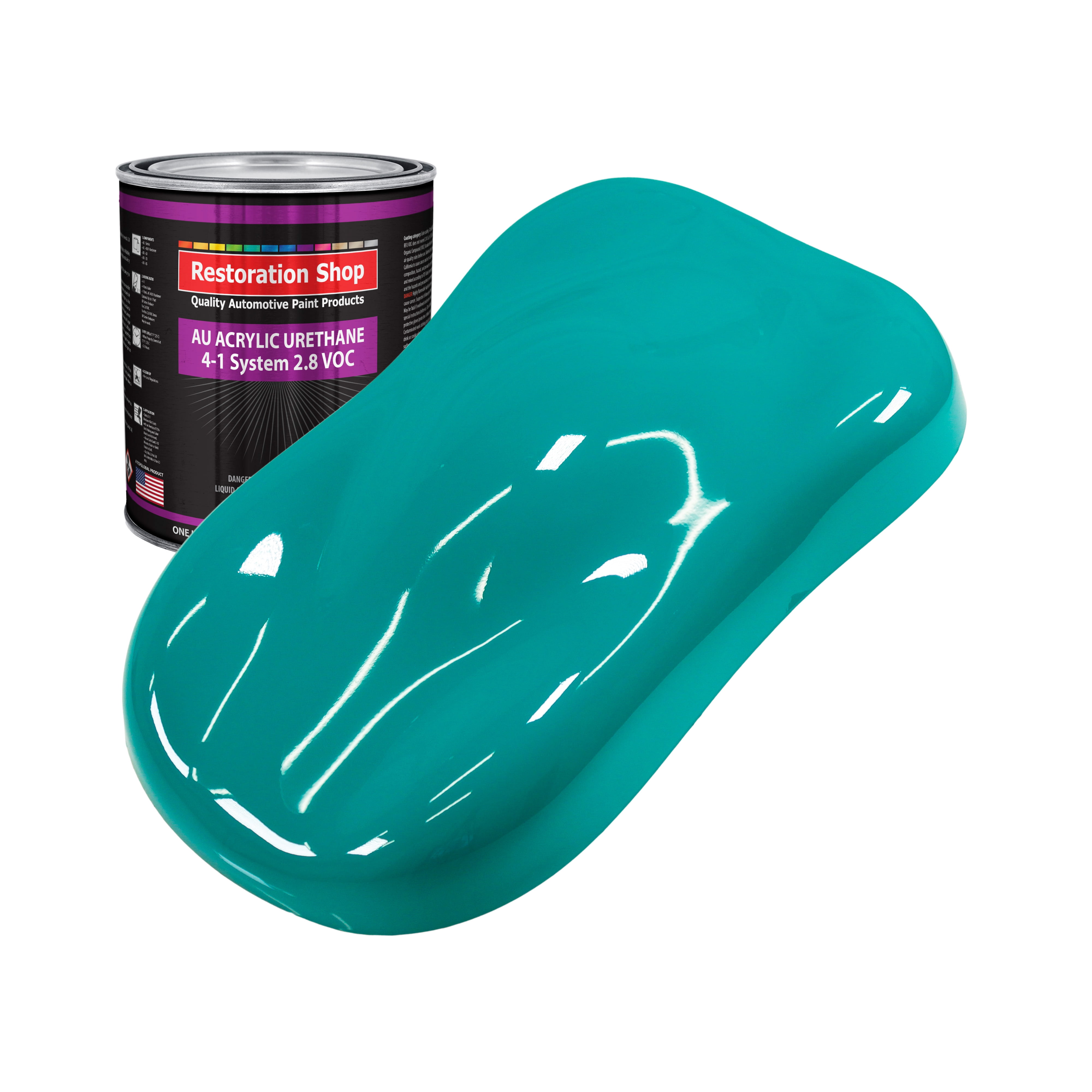 Restoration Shop Deep Aqua Acrylic Urethane Auto Paint Quart Paint