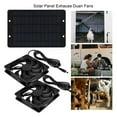 thumbnail image 1 of 6 Inch 12V Solar Exhaust Fan  Mini Ventilator Solar Panel Powered Fan Air Extractor for Dog Chicken House RV Greenhouse Fan ,High-Efficiency, 1 of 5