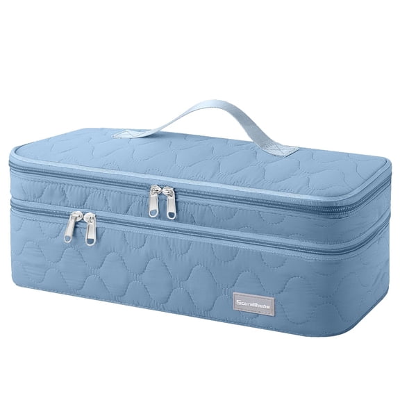 Double-Layer Travel Carrying Case Portable Storage Organizer Bag for women, Compatible with Revlon One-Step Hair Dryer and Volumizer Hot Air Brush and Attachments Scandihome Series (Bag Only)