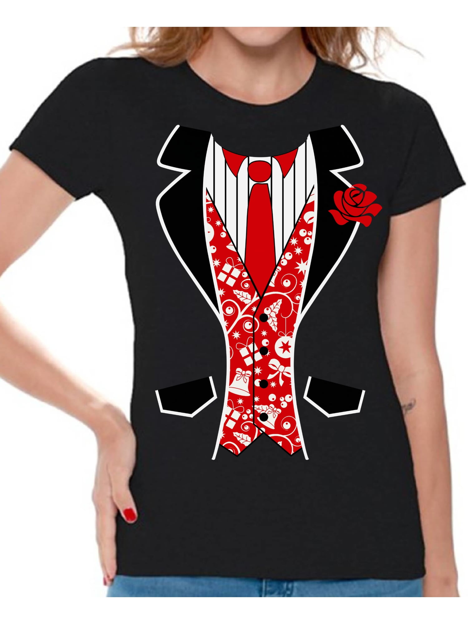 red shirt for christmas party