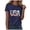 Navy, variant on USA Flag Tee Shirt for Women 4th of July Memorial Day T Shirt American Proud T Shirt Casual Short Sleeve Graphic Tee(Grey,M)