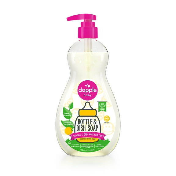 Dapple Baby Bottle and Dish Liquid Soap, Citrus, 16.9 fl oz
