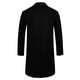 thumbnail image 4 of Ceisia Men's Regular-Fit Double-Breasted Notched-Lapel Faux-Fur Collar Mid-Length Wool-Blend Coat Gift, 4 of 5