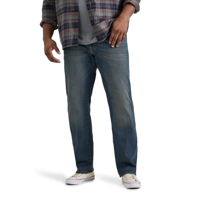 Lee Jeans Rectos para Hombre Big & Tall Extreme Motion Relajado, Maverick, 50W x 34L