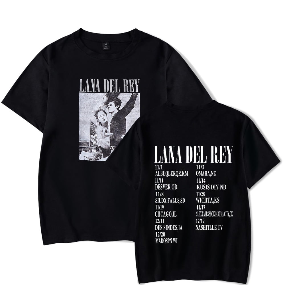 Lana Del Rey Norman Rockwell Tour Cosplay Merch T shirt Short Sleeve Women Men Summer Tee Top Tshirt Walmart