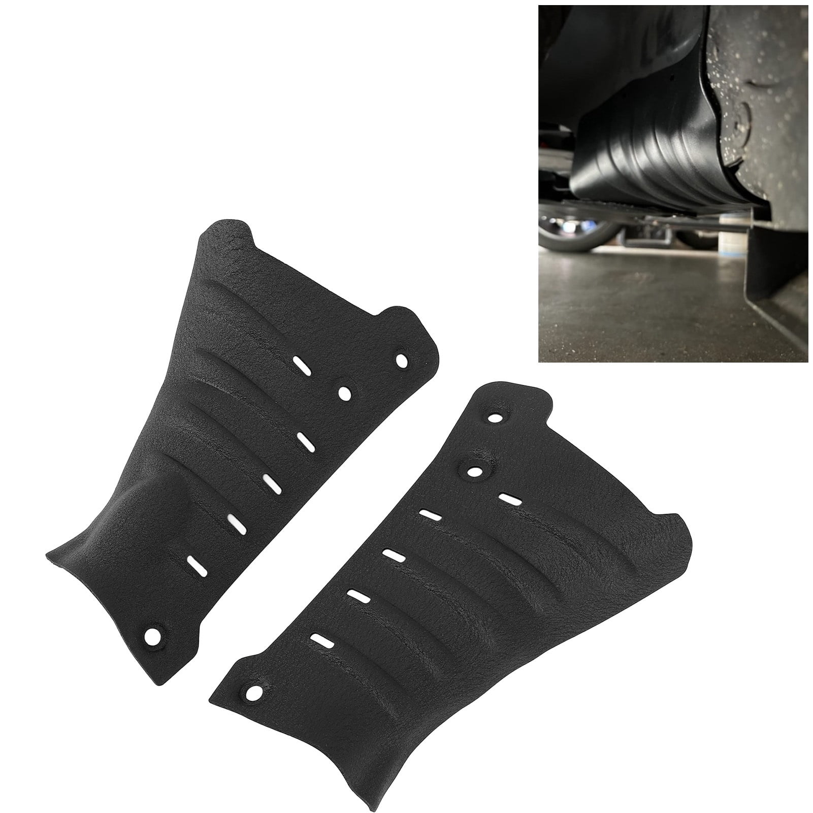 1 Pair of Guard Plates Impact Protection Aluminum Condenser Tube Protection Plate Replacement for Tesla Model Y 21-23
