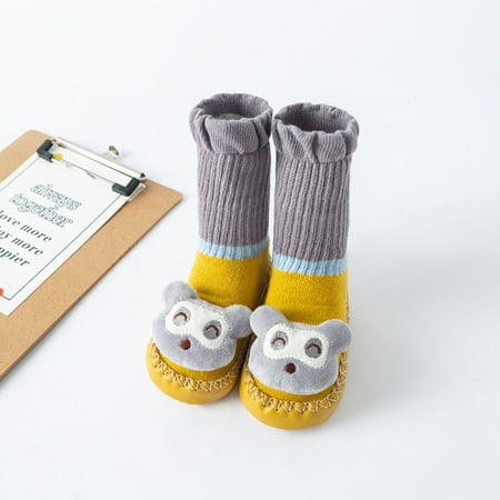 

Hunpta Kids Slippers Autumn And Winter Comfortable Baby Shoes Cute Cartoon Animal Shape Children Cotton Warm Breathable