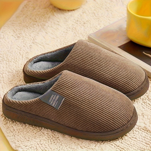 CHUANK Home Slippers With Vertical Brush Warm Slippers