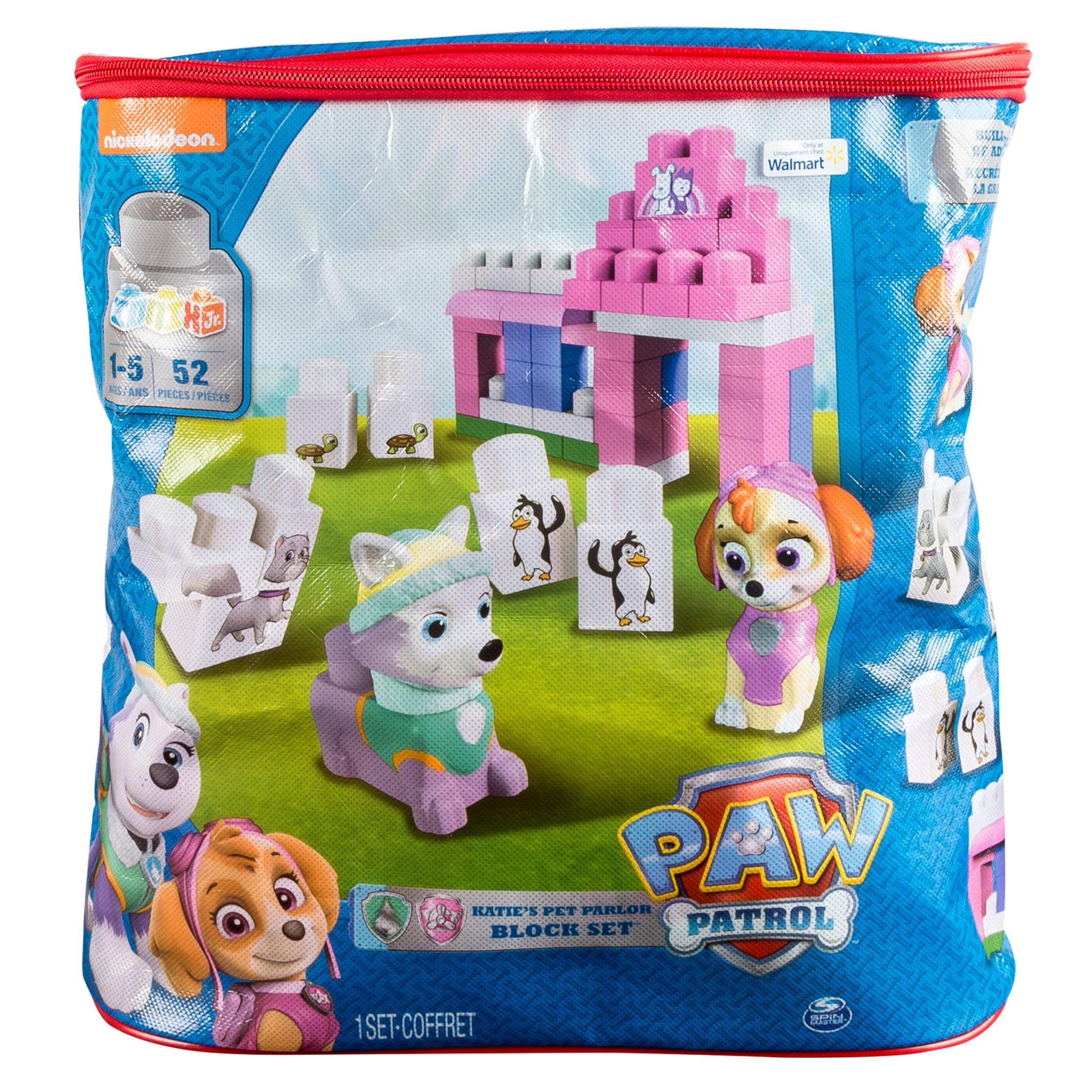 paw patrol jake's cabin block set