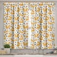 thumbnail image 2 of Ambesonne Autumn Valance & Curtain, Squirrel Mushroom Acorn, 55"x45", Orange Pale Orange Taupe, 2 of 7