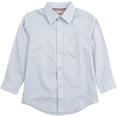 thumbnail image 3 of Leveret Kids & Toddler Boys Long Sleeve Uniform Cotton Dress Shirt Variety of Colors (Size 2-14 Years) (Light Blue, 6 Years), 3 of 3