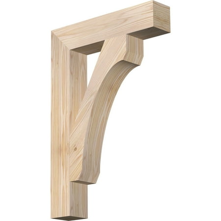 

Ekena Millwork 3 1/2 W x 18 D x 26 H Legacy Block Smooth Bracket Douglas Fir