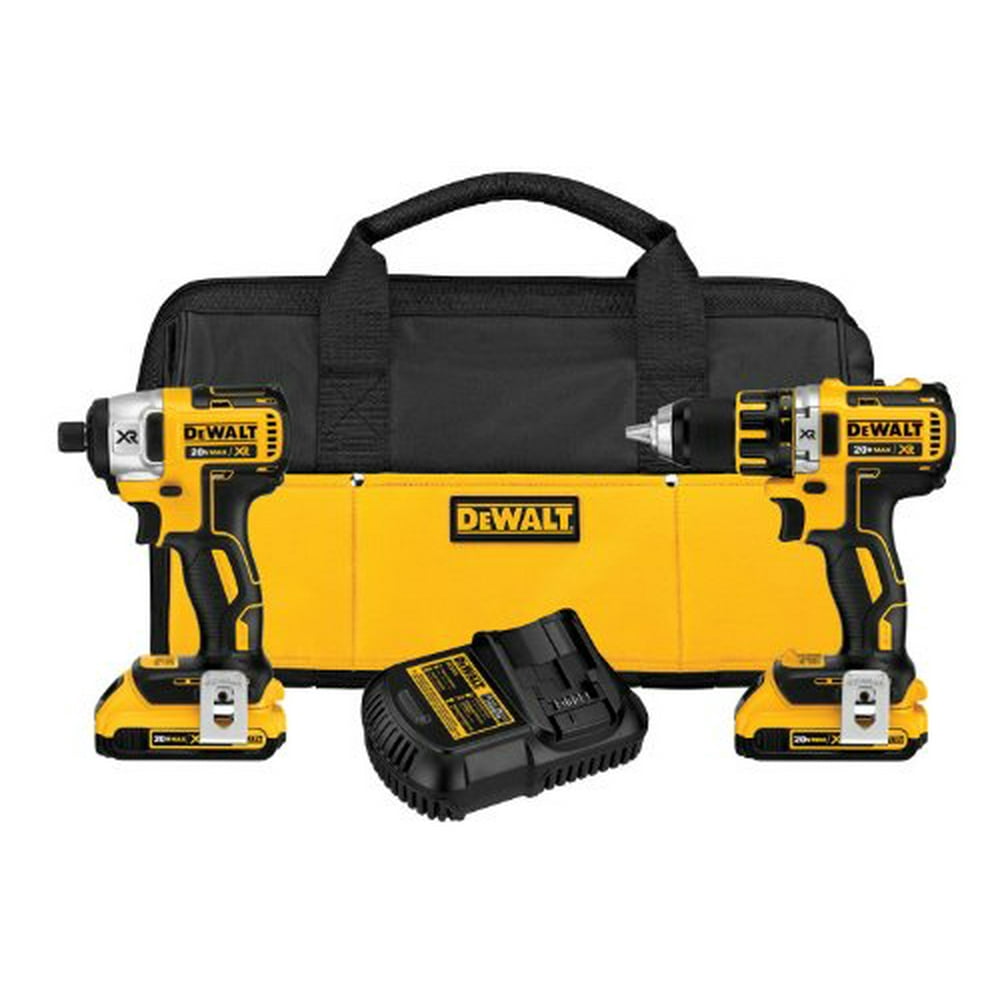 Dewalt Dck281d2 20-volt Drill/impact Combo Kit - Walmart.com - Walmart.com