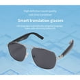 thumbnail image 4 of Lunettes Intelligentes, Lunettes de Traduction AI avec Micro et Haut-Parleur, Lunettes de Soleil Polarisées pour Traduction Vidéo en Temps Réel, Plus de 100 Langues, Supporte les Appels Musicaux, 4 of 7