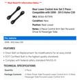 thumbnail image 2 of Rear Lower Control Arm Set 2 Piece - Compatible with 2008 - 2013 Volvo C30 2009 2010 2011 2012, 2 of 2