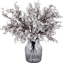 Viworld 6 Pcs Fall Faux Flowers Fake Babys Breath Flower Bulk Artificial Gypsophila Bouquet Silk Floral Arrangements Centerpieces for Home Kitchen Bedroom Festival Wedding Party Decor