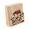 thumbnail image 2 of Red Flowers and Leaves Napkin Holder for Table Clear Napkin Stand Paper Holder Acrylic Organizer Dispenser Napkins for Dinner Kitchen Restaurant Room, 2 of 8