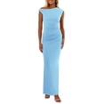 thumbnail image 1 of Vestido largo PRETTYGARDEN para mujer 2025, verano, azul claro, 1 of 9