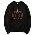 thumbnail image 3 of Halloween Thanksgiving Pumpkin Graphic Sweatshirts for Women Fall Winter Long Sleeve Crewneck Sweatshirt Pullover Tops, 3 of 5