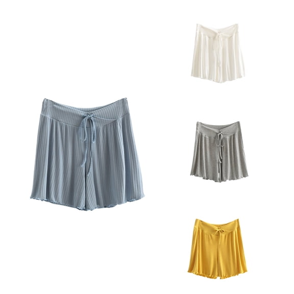 Antinious Women Maternity Low Waist Summer Shorts with Skirt for Daily