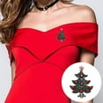 thumbnail image 2 of Novel Christmas Brooch - Alloy/Rhinestone/Pearl, 1.57x0.98"", for Clothes/Backpacks, Festive Gift, 1pc, 2 of 3
